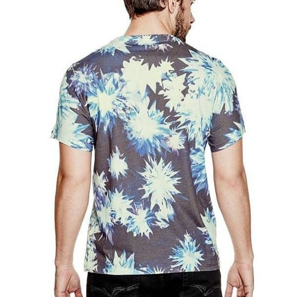 🎁🆕Guess Printed Tee Fortune & Glory Blue US XS - Picture 2 of 6